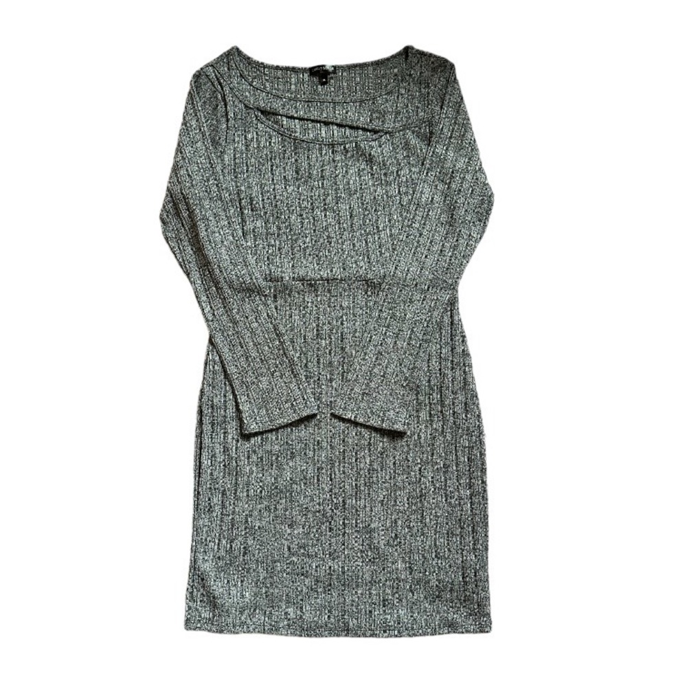 Curvy Sense | Plus Size Harper Bodycon Gray Dress | Size 1X | NWOT